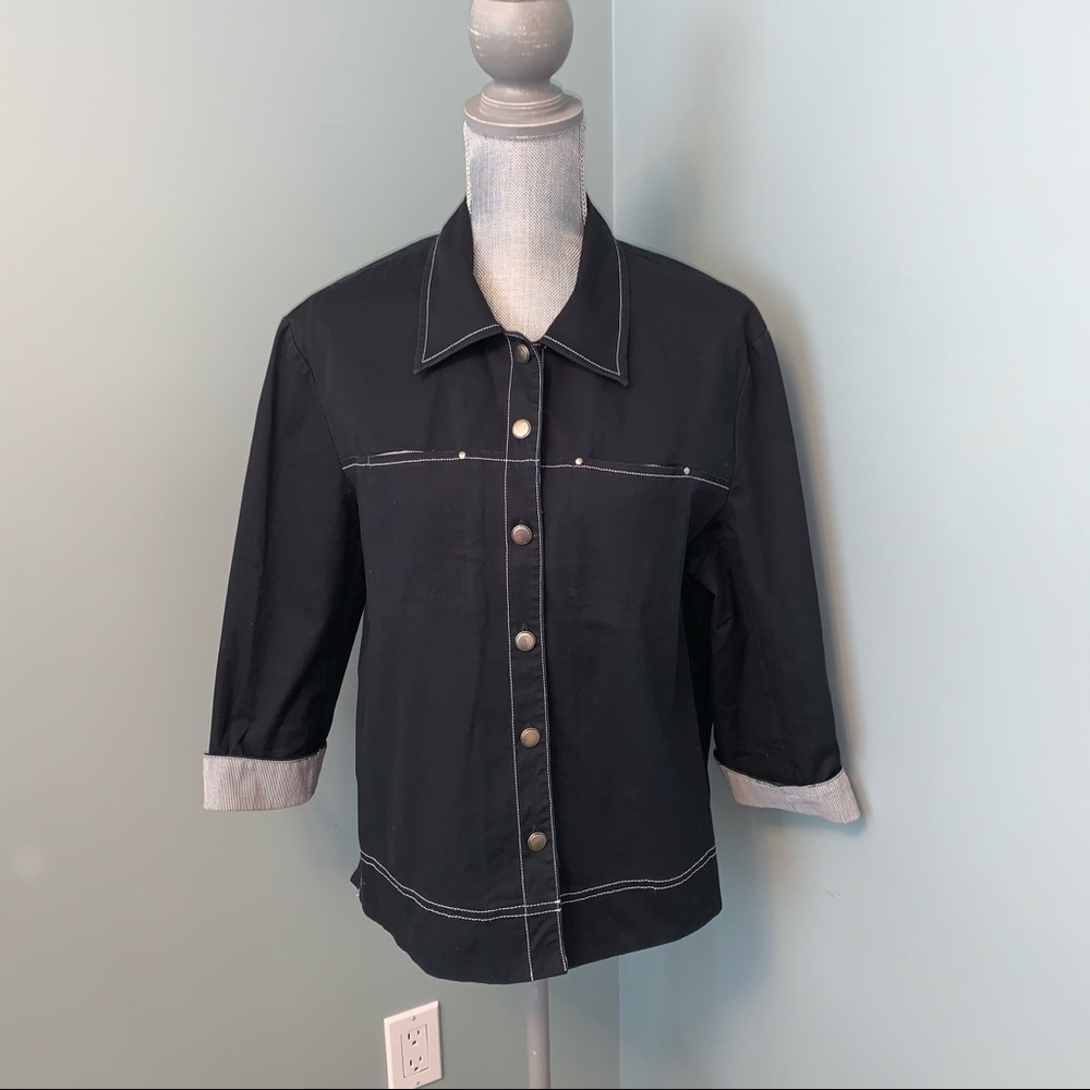 CONRAD C jacket shacket women’s plus size 18 office wear dark blue